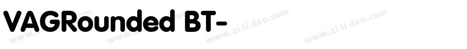VAGRounded BT字体转换